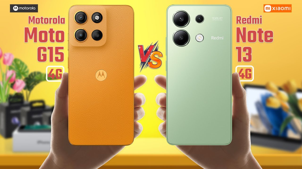 Motorola Moto G15 против Redmi Note 13 4G | Полное сравнение 🔥 Какой из них лучше?
