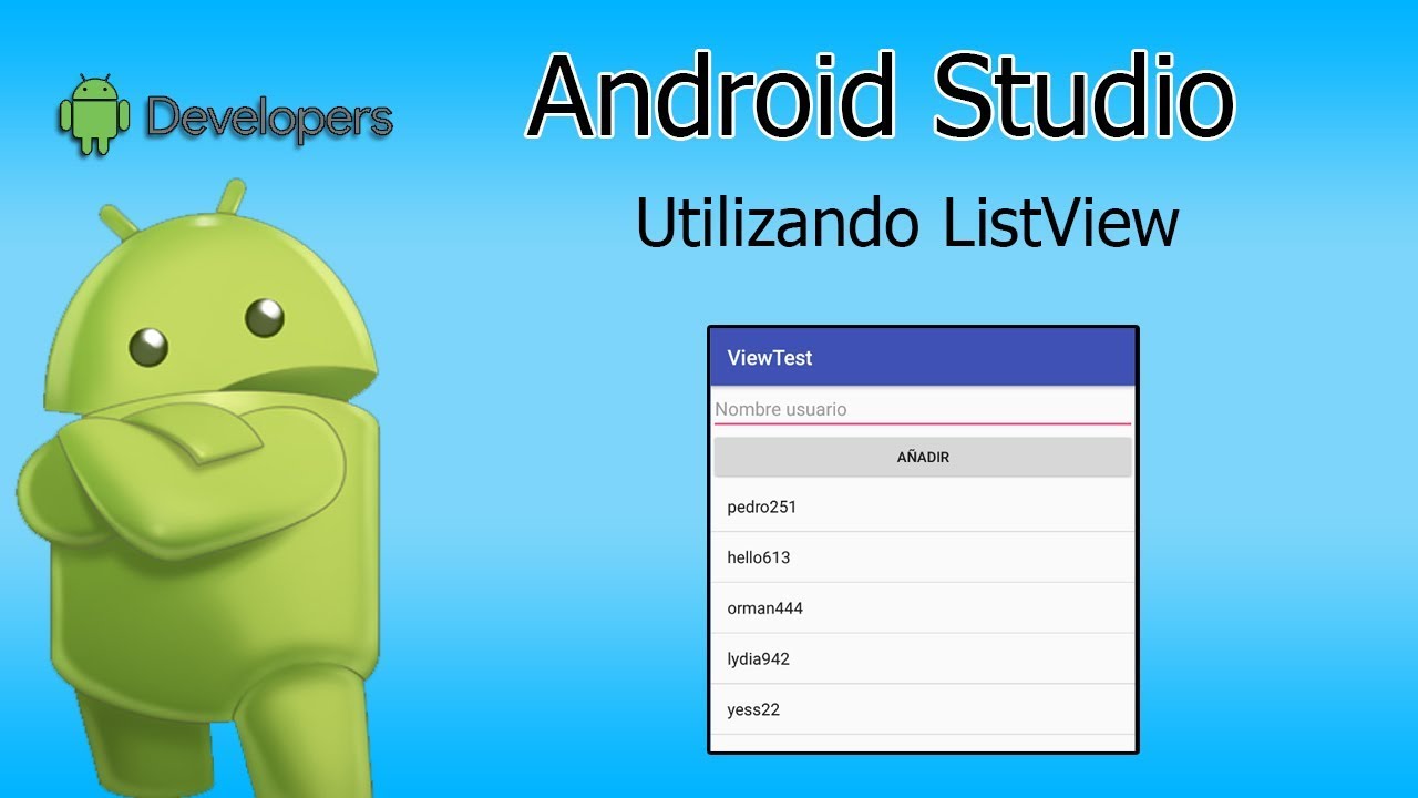 Android Studio - Como crear un ListView