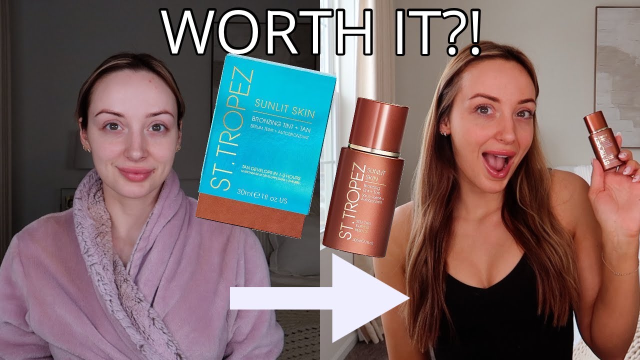 St.Tropez Sunlit Skin Bronzing Tint & Self Tan Serum Review + Demo!