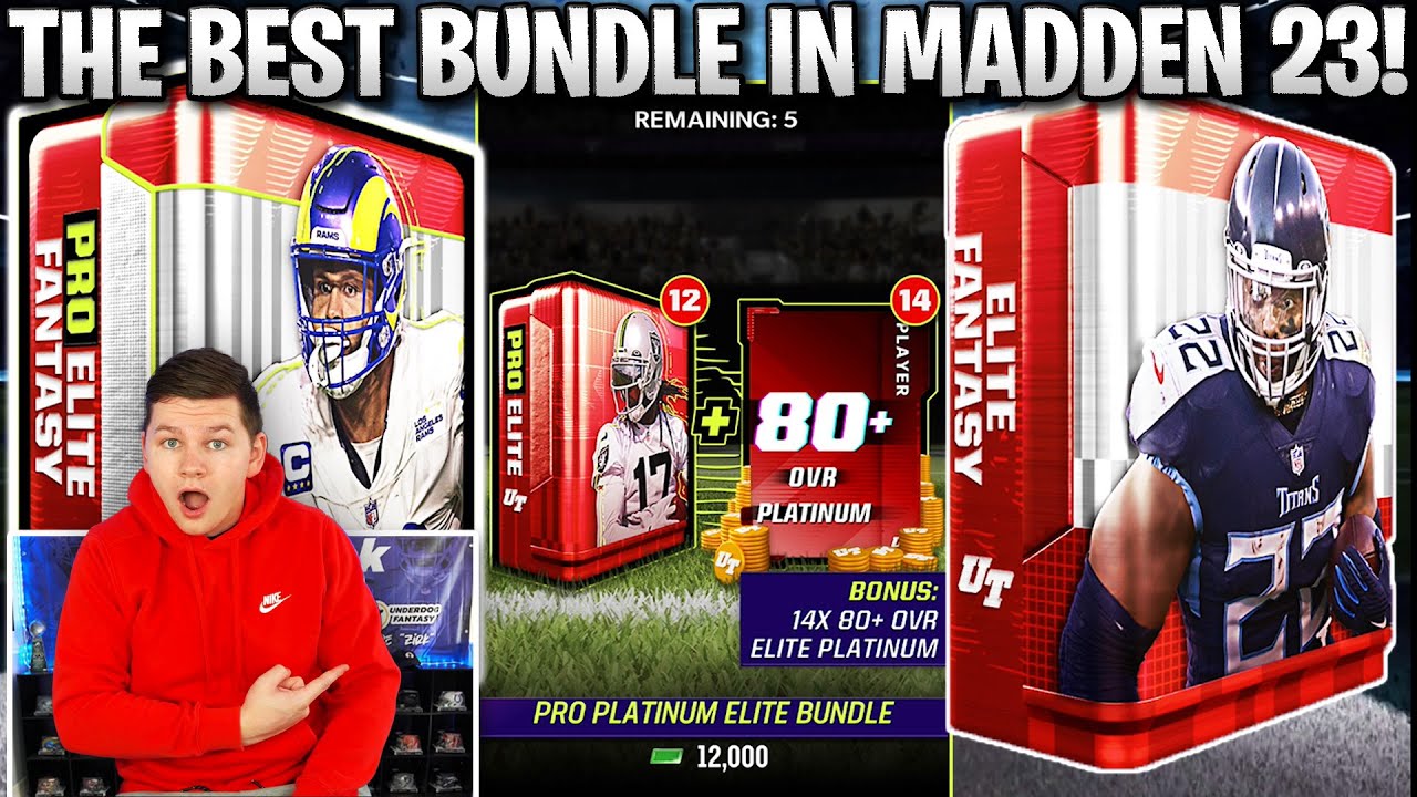 THE BEST BUNDLE IN MADDEN 23! PRO PLATINUM BUNDLE AND WEEKLY ELITE FANTASY PACKS! | MADDEN 23