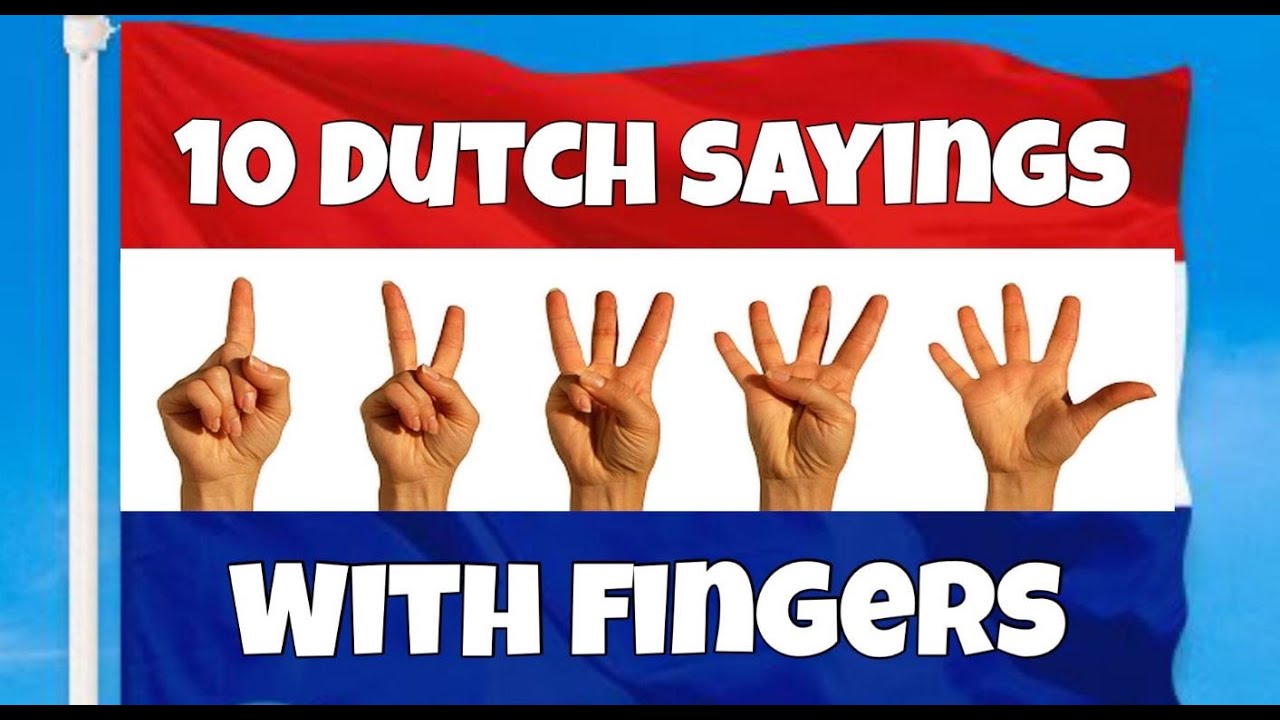 10 Dutch sayings using the word 'Finger'