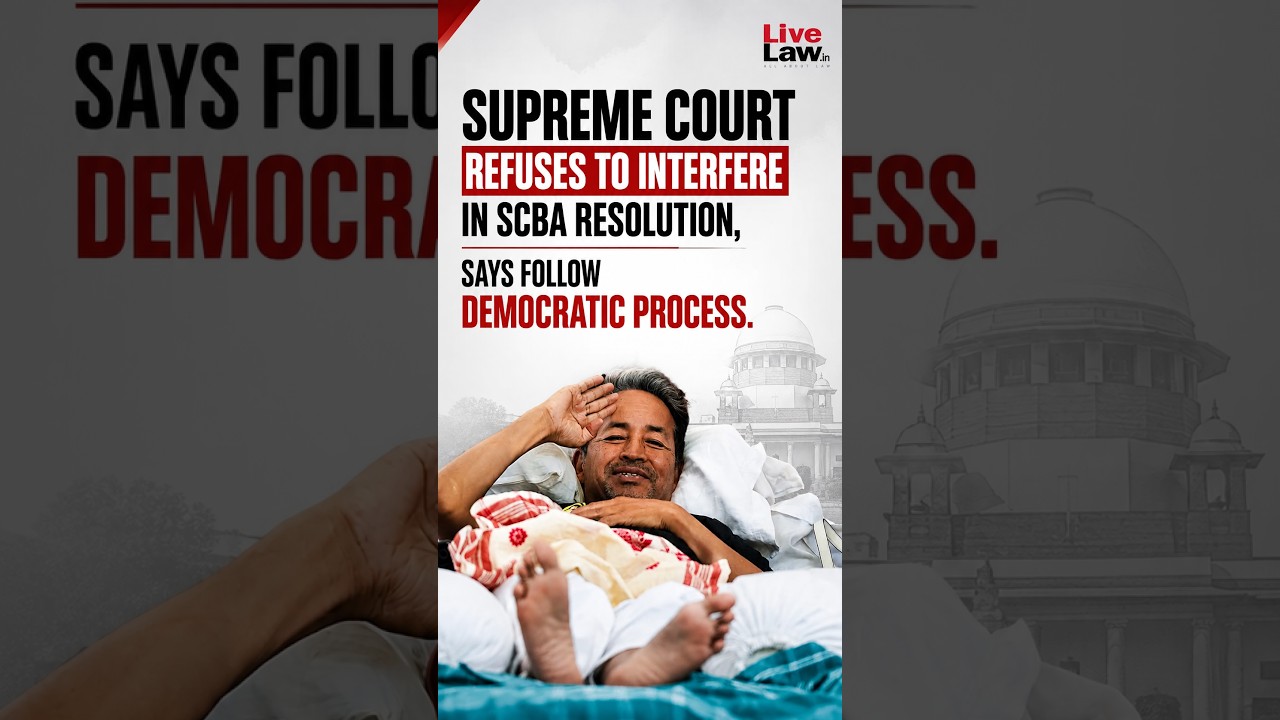 Supreme Court Refuses To Interfere In SCBA Resolution, Says Follow Democratic Process