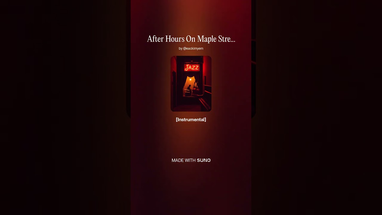 After Hours On Maple Street #YouTubeShorts #ShortsMusic #ShortsRelax #MusicShorts #viralshorts