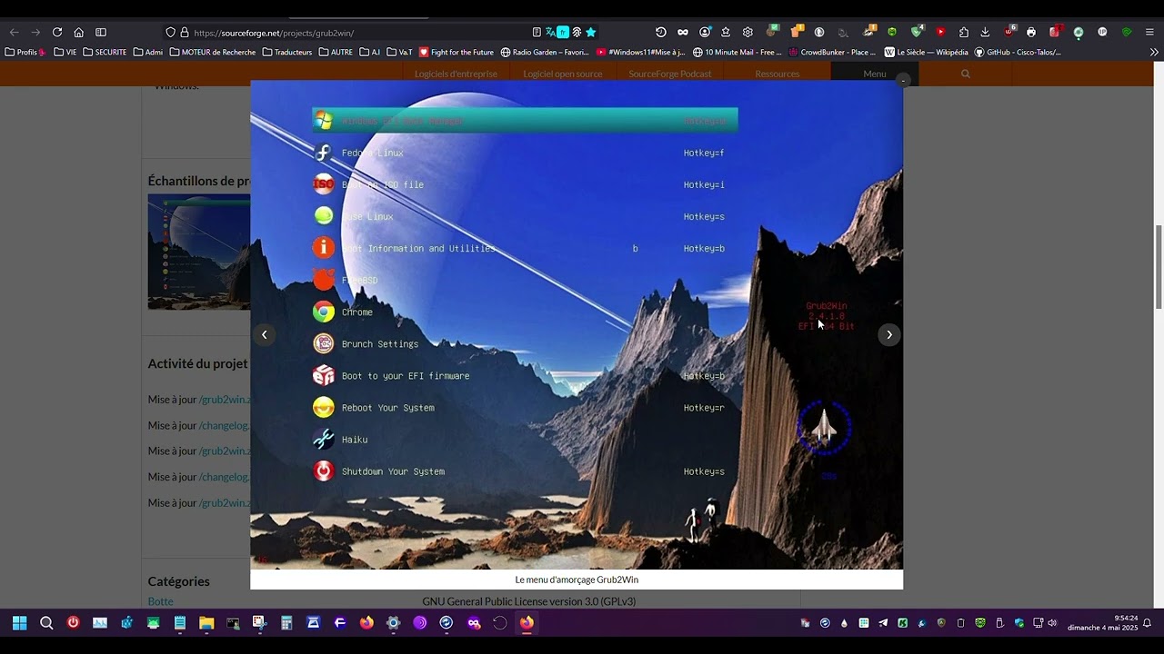 #Windows#Linux#Grub2Win passe en version  2.4.2.7 Build 1731