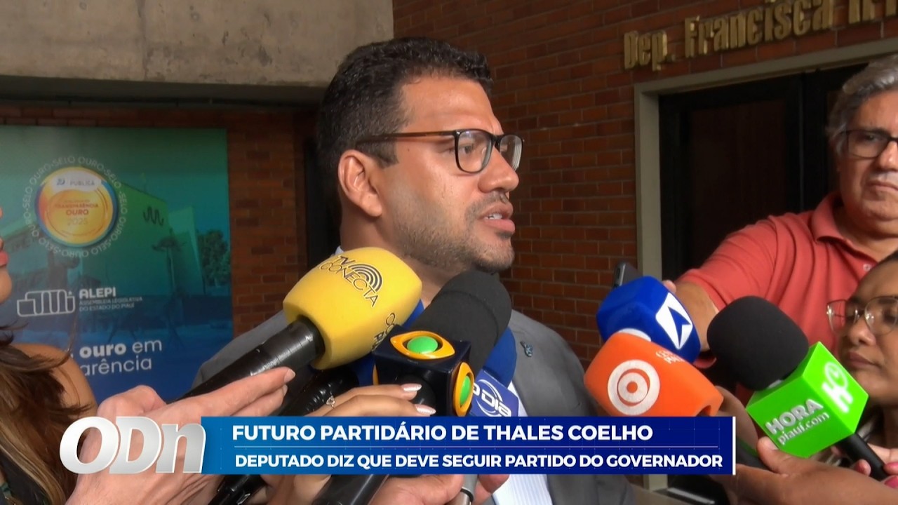 Futuro partidário de Thales Coelho: Deputado diz que deve seguir partido do governador 11 02 2026