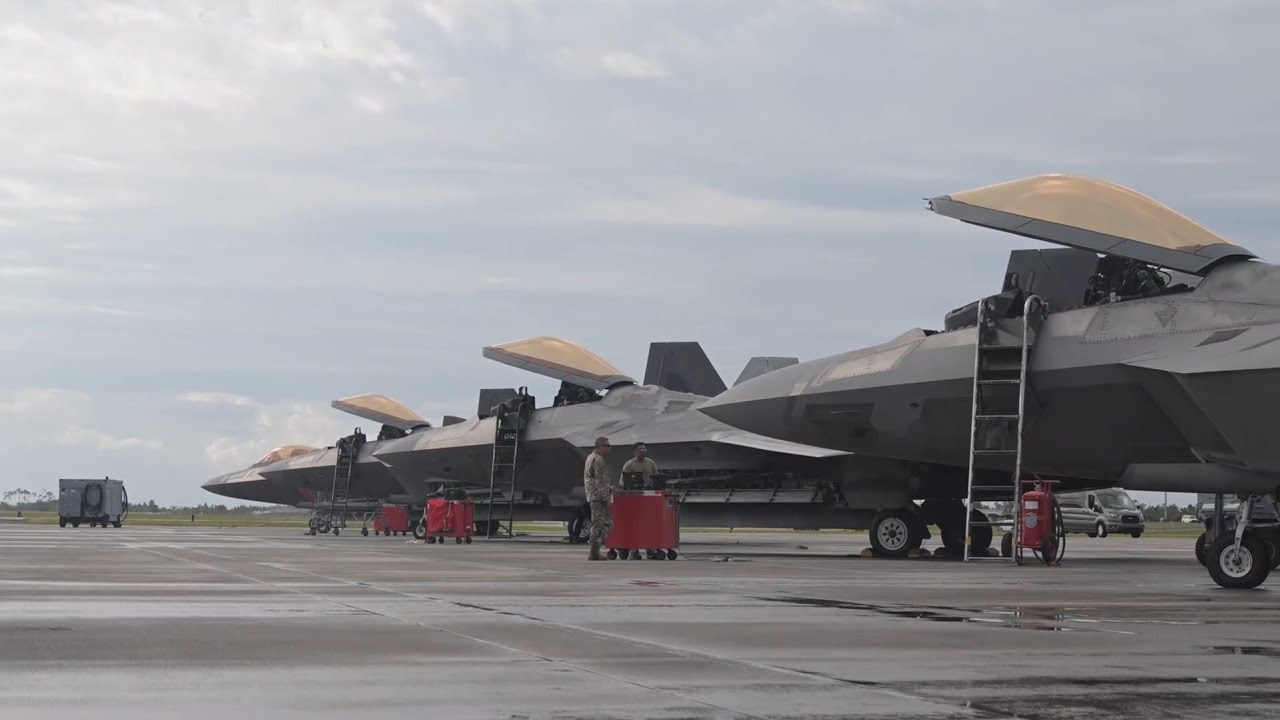 F-22 Raptors Pilots Always Do Regular Training