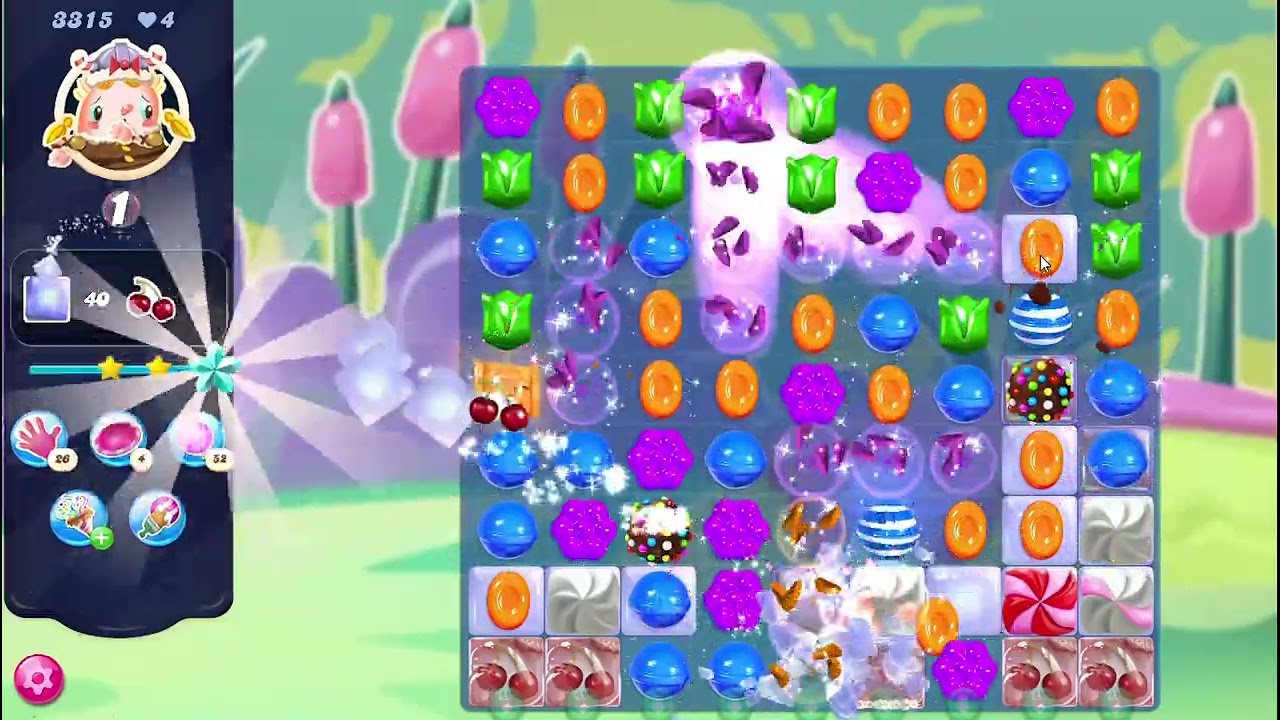 Candy Crush Saga Level 3315 16 Moves