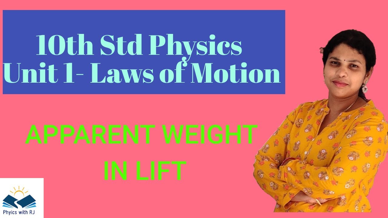 APPARENT WEIGHT OF A PERSON IN LIFT | STD 10 PHYSICS | TAMIL