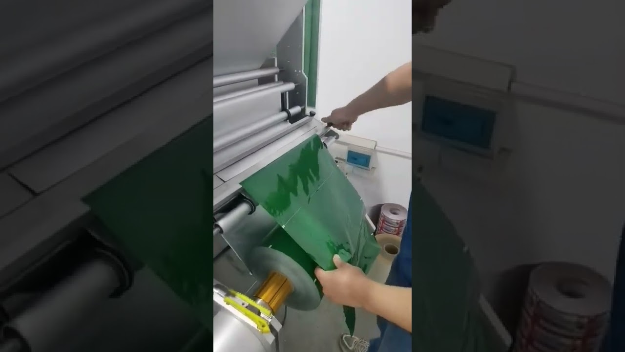 How to change new roll film for the lanes packing machine?