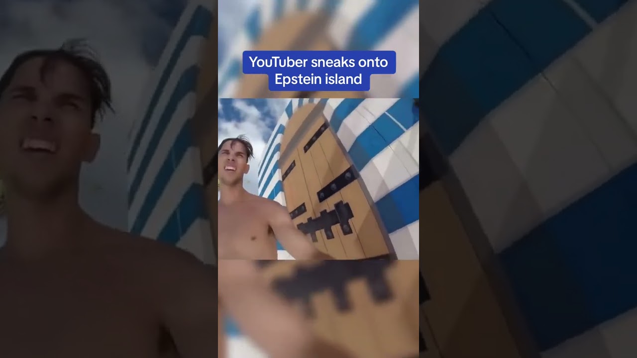 A viral clip has resurfaced of YouTuber &lsquo;BRACCOZ&rsquo; sneaking onto Epstein island back in 2020 🏝️🕵️&zwj;♂️