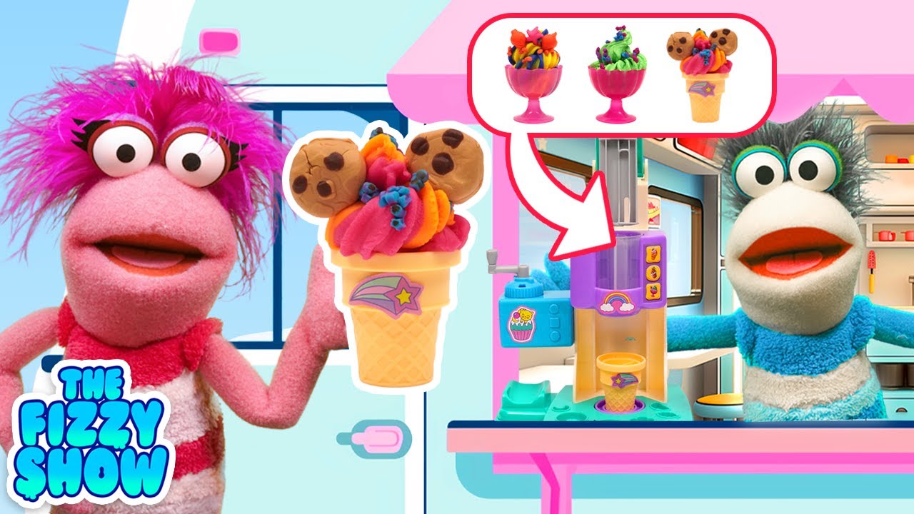 Fizzy & Inside Out 2 Pretend Play Food Truck With DIY Play Doh Ice Cream  | The Fizzy Show Videos