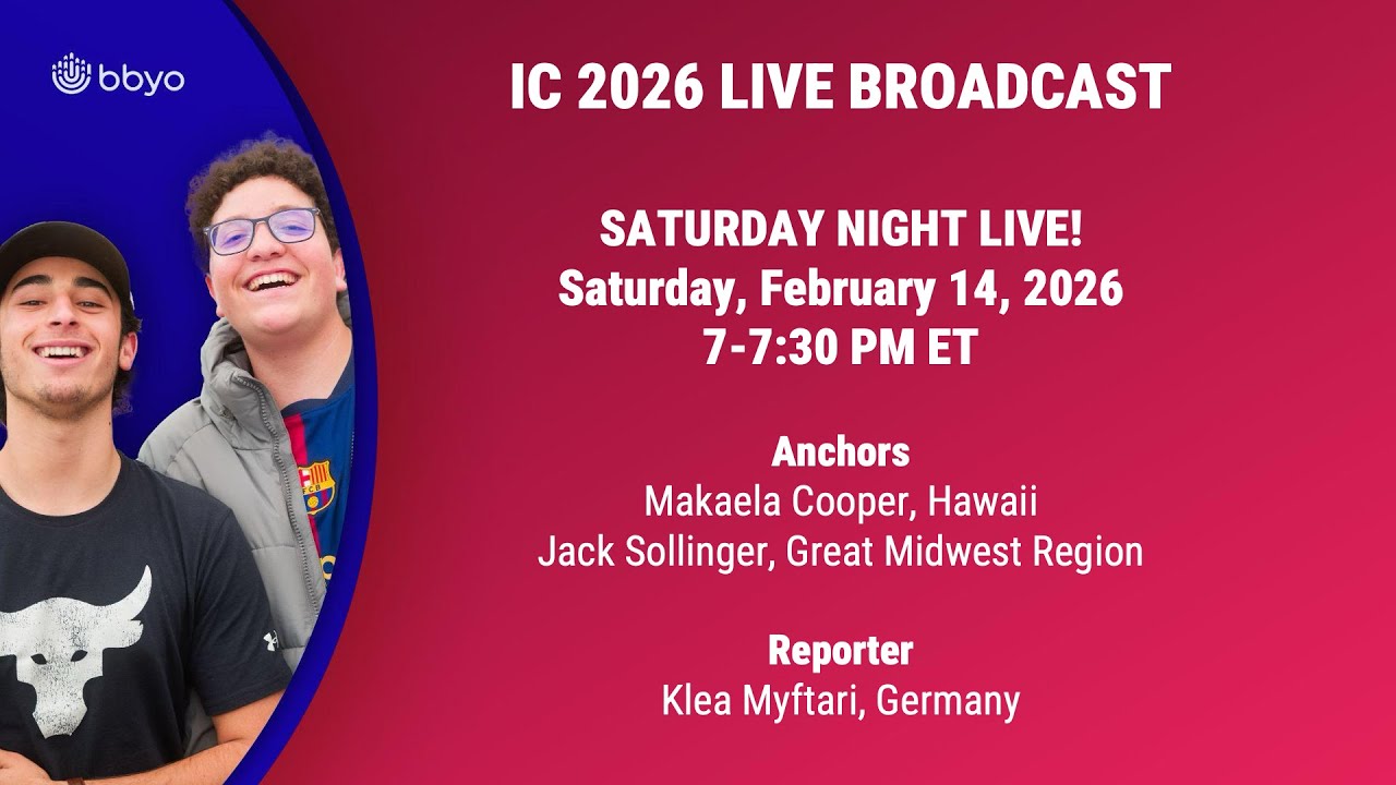 Saturday Night Live! News Desk + BBYO HONORS: Havdalah & State of the Movement