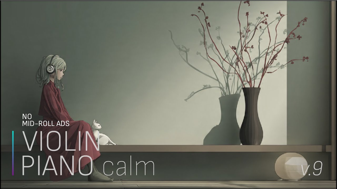VIOLIN PIANO calm v.9 | Soft Piano & Violin for Deep Calm | NO MID-ROLL ADS