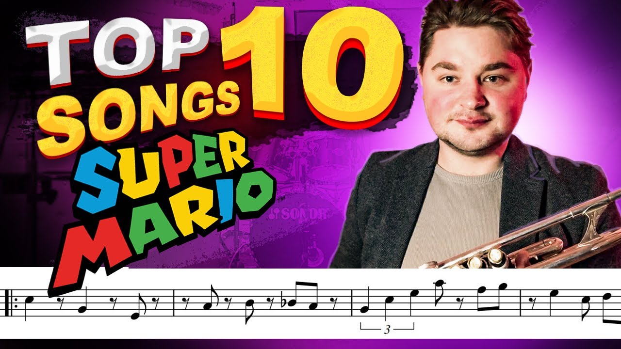 Supet Mario Top 10 songs on Trumpet (Trumpet Sheet)
