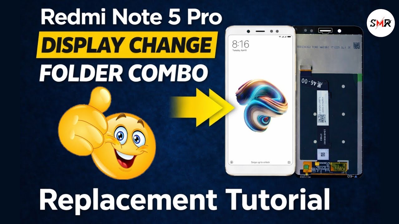 Redmi Note 5 Pro Display Replacement | Folder Combo Change Full Tutorial