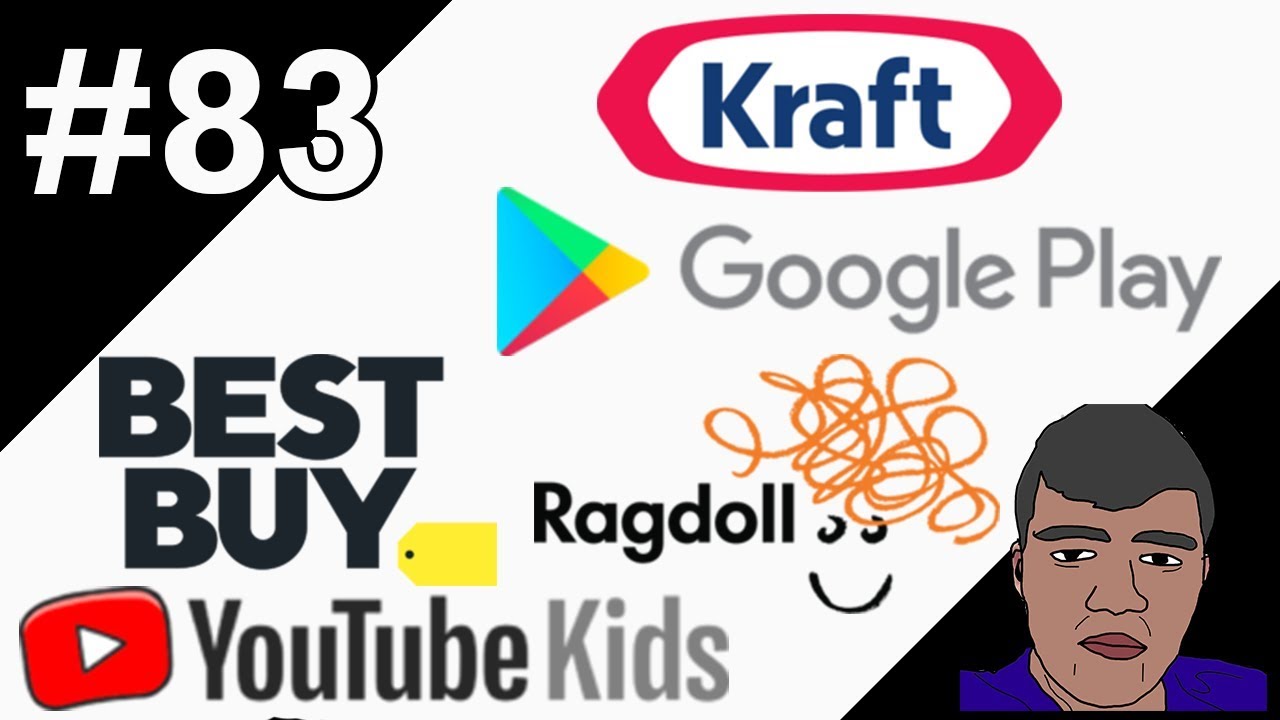 ИСТОРИЯ ЛОГОТИПА №83 — Kraft, Best Buy, Google Play, Youtube Kids и Ragdoll Productions