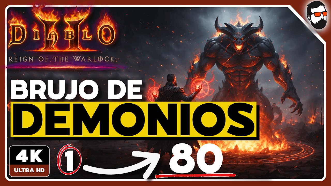 BRUJO con DEMONIOS: Guía COMPLETA de Leveo 1–80 en Diablo II Resurrected