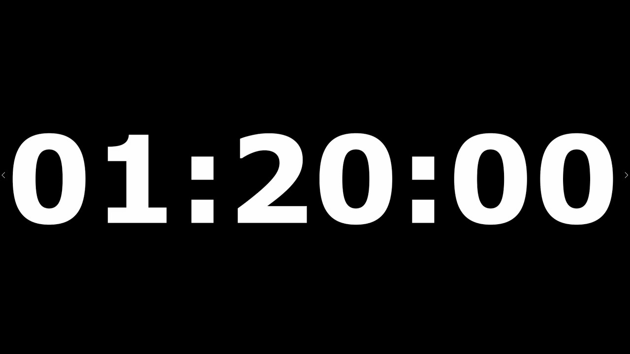 ⏳ 1 hora 20 minutos de Contagem Regressiva | Timer com Alarme Gradativo (Som Aumenta)