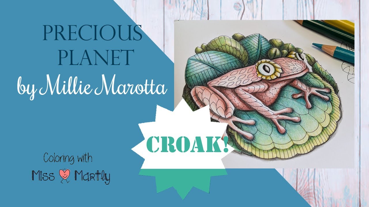 Coloring Tutorial ¦ Frog Part 1  Millie Marotta's PRECIOUS PLANET