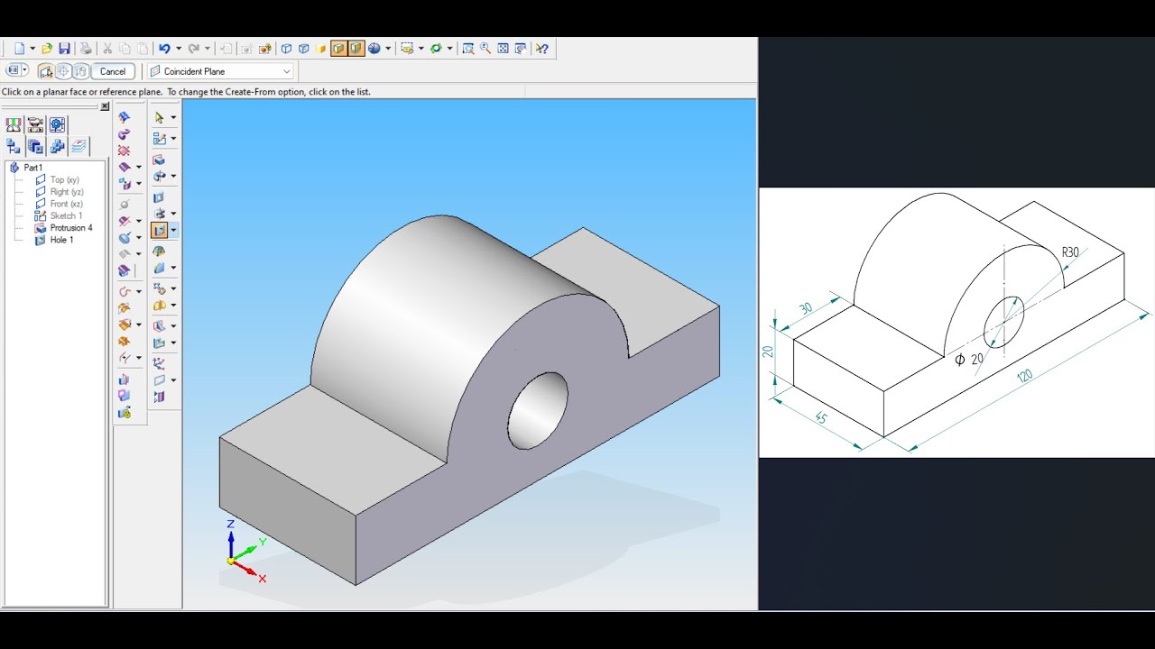 EX1.8 20ME02P 3D MODEL - CAEG Lab Solid Edge (Kannada)