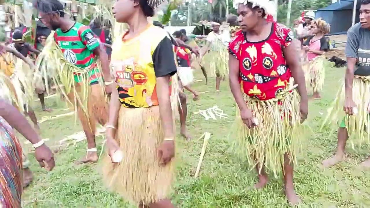 Keseki traditional dance . Western province Delta fly . PNG .