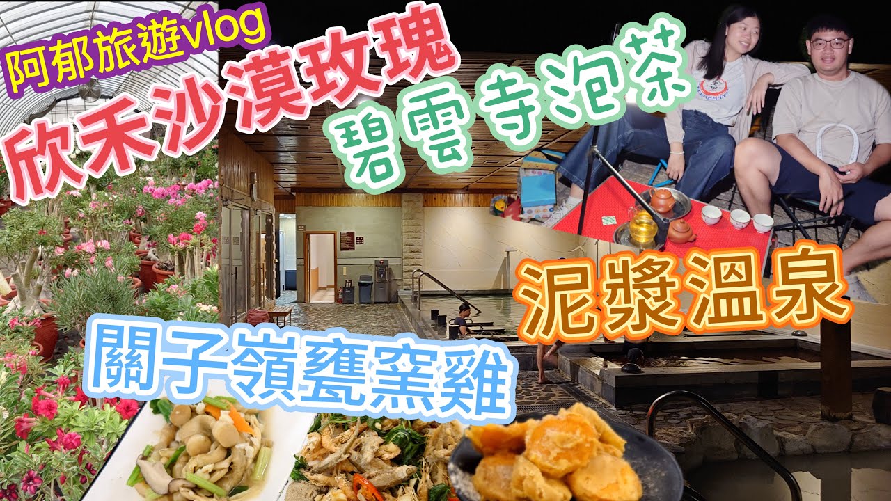 欣禾沙漠玫瑰園/關子嶺甕窯雞/泡溫泉/碧雲寺夜景泡茶