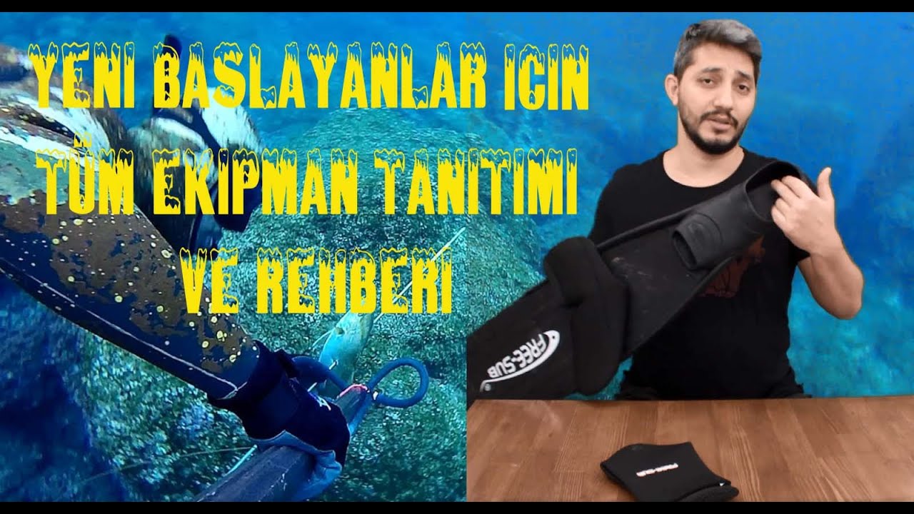 Zıpkın ile balık avına yeni başlayanlar için tüm ekipmanlar ve rehber.serbes dalış ile av yapmak