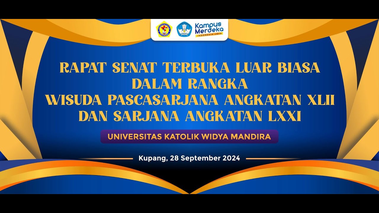 Wisuda Pascasarjana Angkatan XLII Dan Sarjana Angkatan LXXI  -  Sesi I