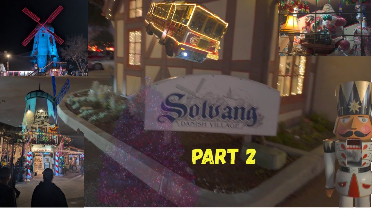 A stroll around Solvang a Danish town in California during Christmas.