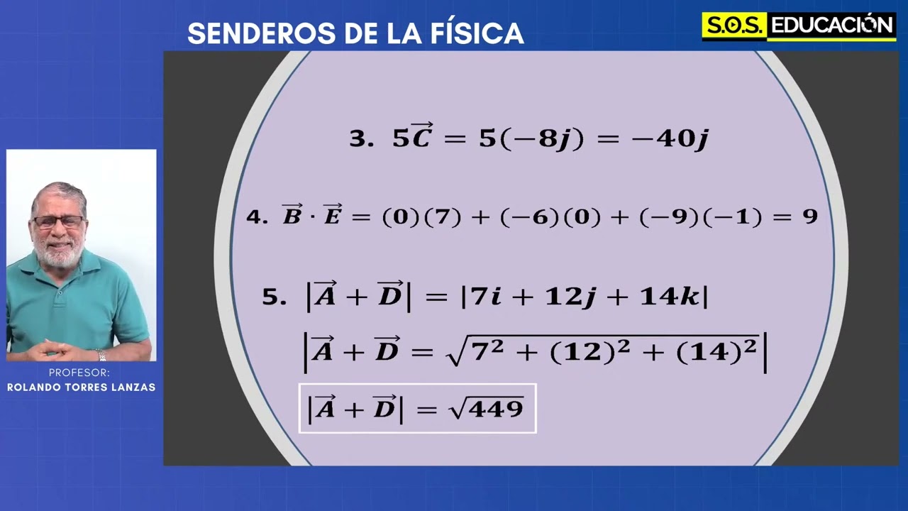 1021 -  Escalares y Vectores Parte 4