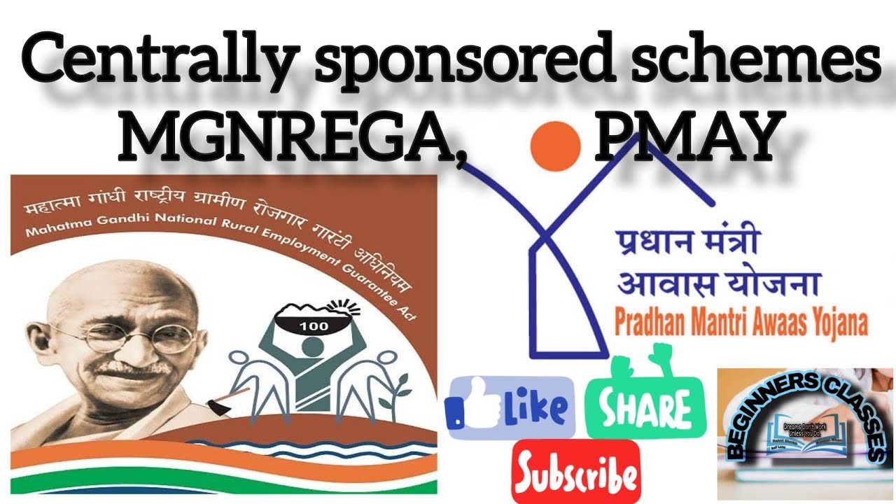 centrally sponsored schemes ||MGNREGA | PMAY | by Rahid | jkssb | vlw || beginnersclasses