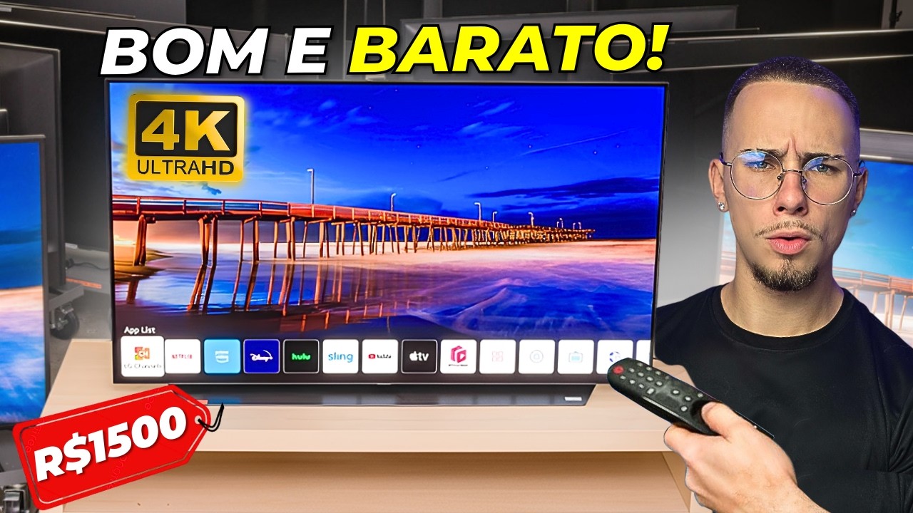 TOP 7 Melhores SMART-TV at&eacute; R$1500 para COMPRAR em 2025 - (MELHORES CUSTO-BENEF&Iacute;CIO!!!)