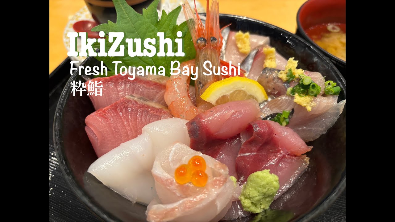 Toyama | IKIZUSHI ★★ Toyama Bay's Sushi Secret Worth Coming For ★★富山県粋鮨氷見回転寿司