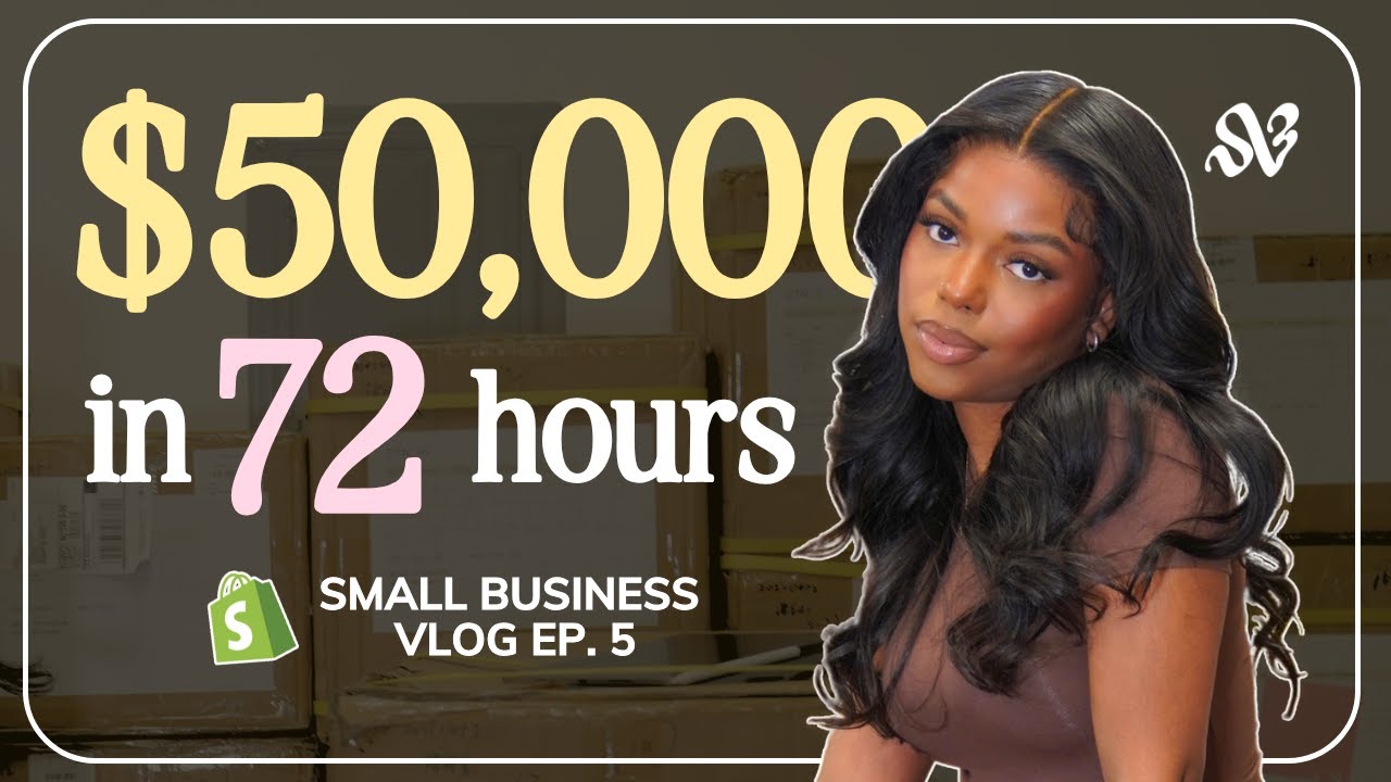 My clothing brand made over $50k in 72 Hours! // SMALL BUSINESS VLOG # 05 // BTS