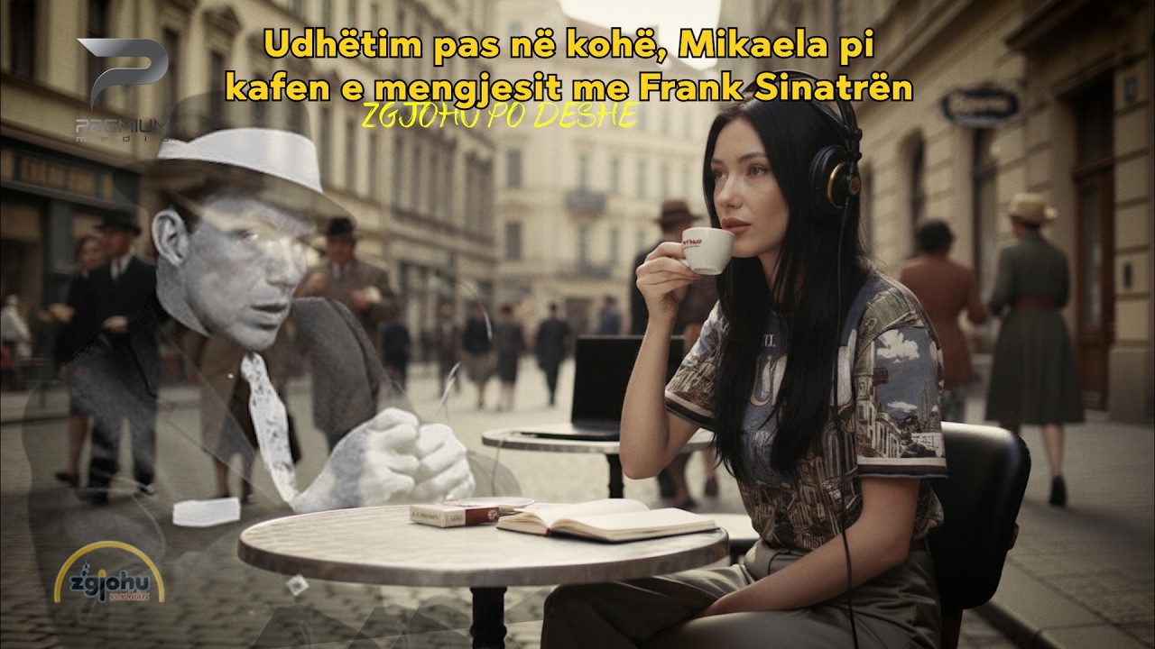 Udhëtim pas në kohë, Mikaela pi kafen e mengjesit me Frank Sinatrën