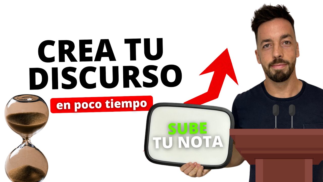 Cómo hacer un DISCURSO RÁPIDO y que te DÉ NOTA (5 pasos a seguir)