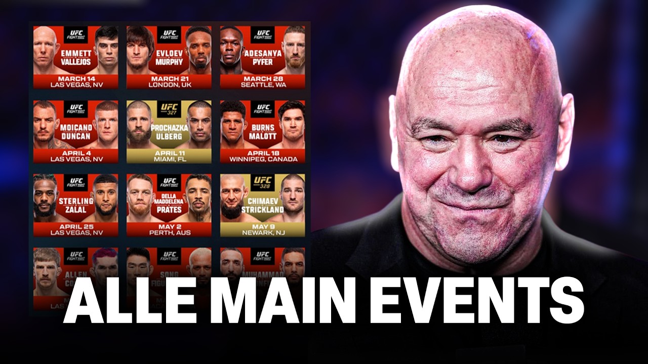 Dana White verkündet JEDES Main Event bis UFC White House!