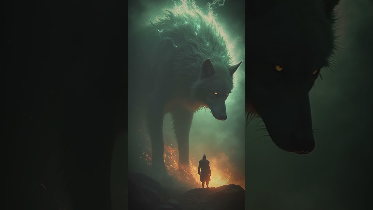 Viking Mythology - The wolf that chases the sun🐺☀️ #mythic #mythology #viking #vikings #vikinglore