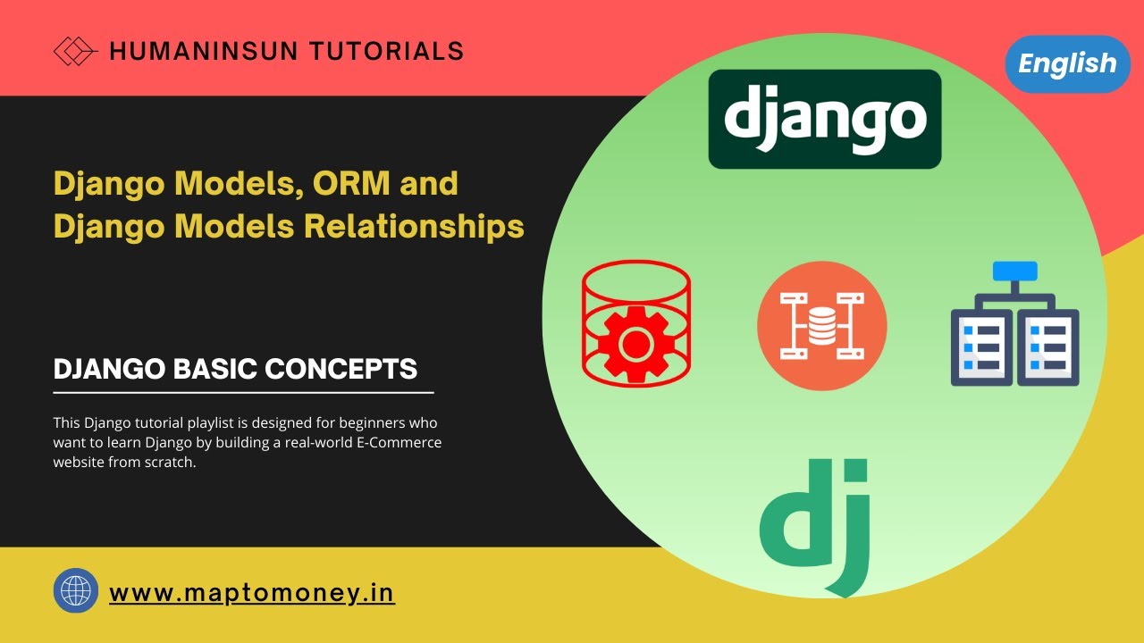 Django Models, ORM, Django Models Relationships  | Django-Basic | Beginner | English Tutorial.