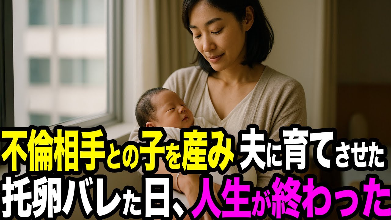 【シタ妻】不倫相手との子を産み夫に育てさせ、ついにバレました→「この子は俺の子じゃない」DNA結果を掲げ夫が乱入→托卵不倫妻と間男を法的・社会的に終わり人生終了【修羅場朗読】