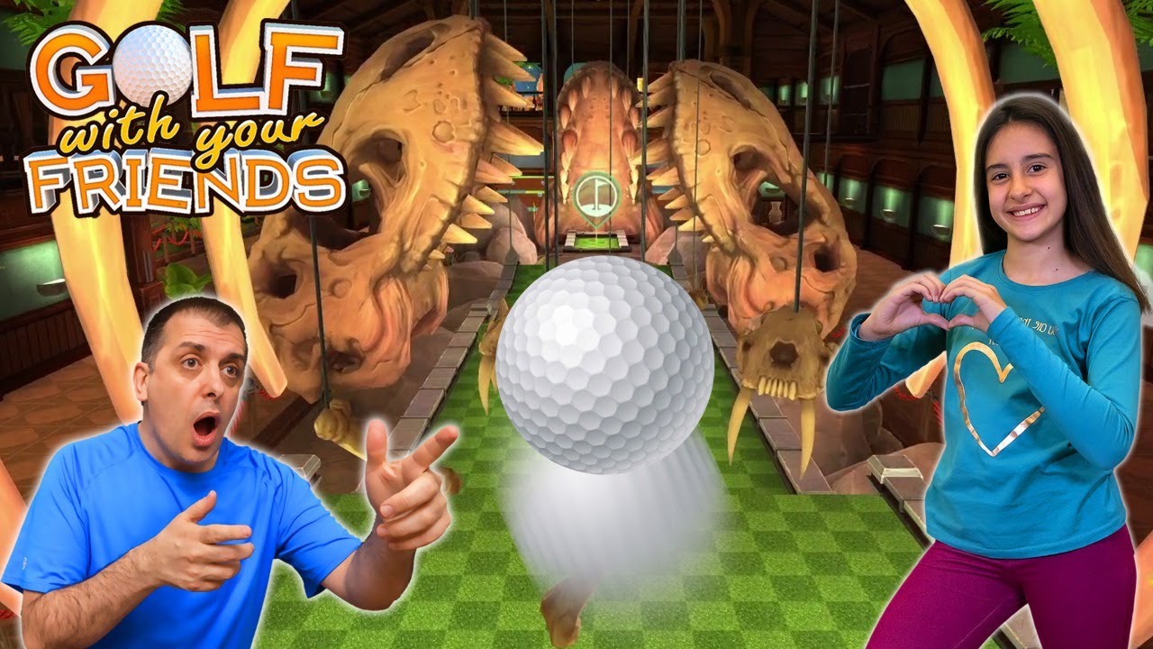 Reto de MINI GOLF en un Museo. EDU vs ABY | GOLF WITH YOUR FRIENDS