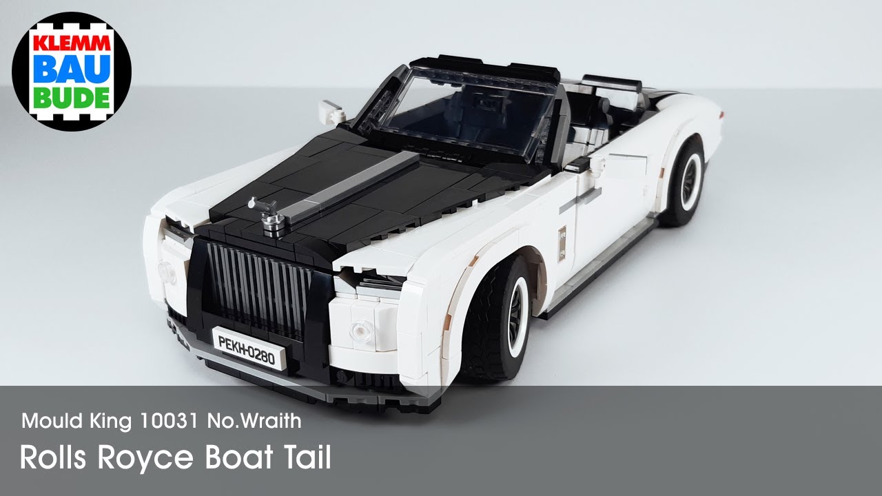 Mould King 10031 – no.Wraith, Rolls Royce Boat Tail – modifiziert mit Prints