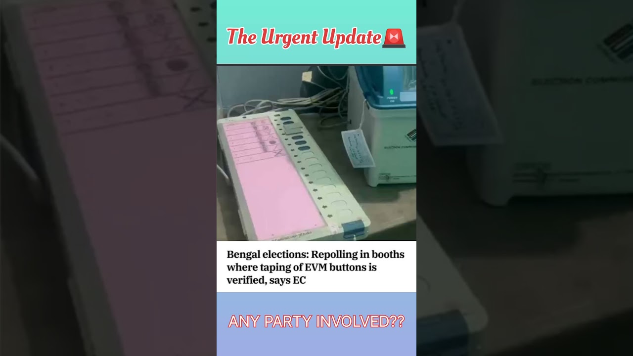 West Bengal Elections 2026: EVM Taping Controversy in Falta #electionresults2026
