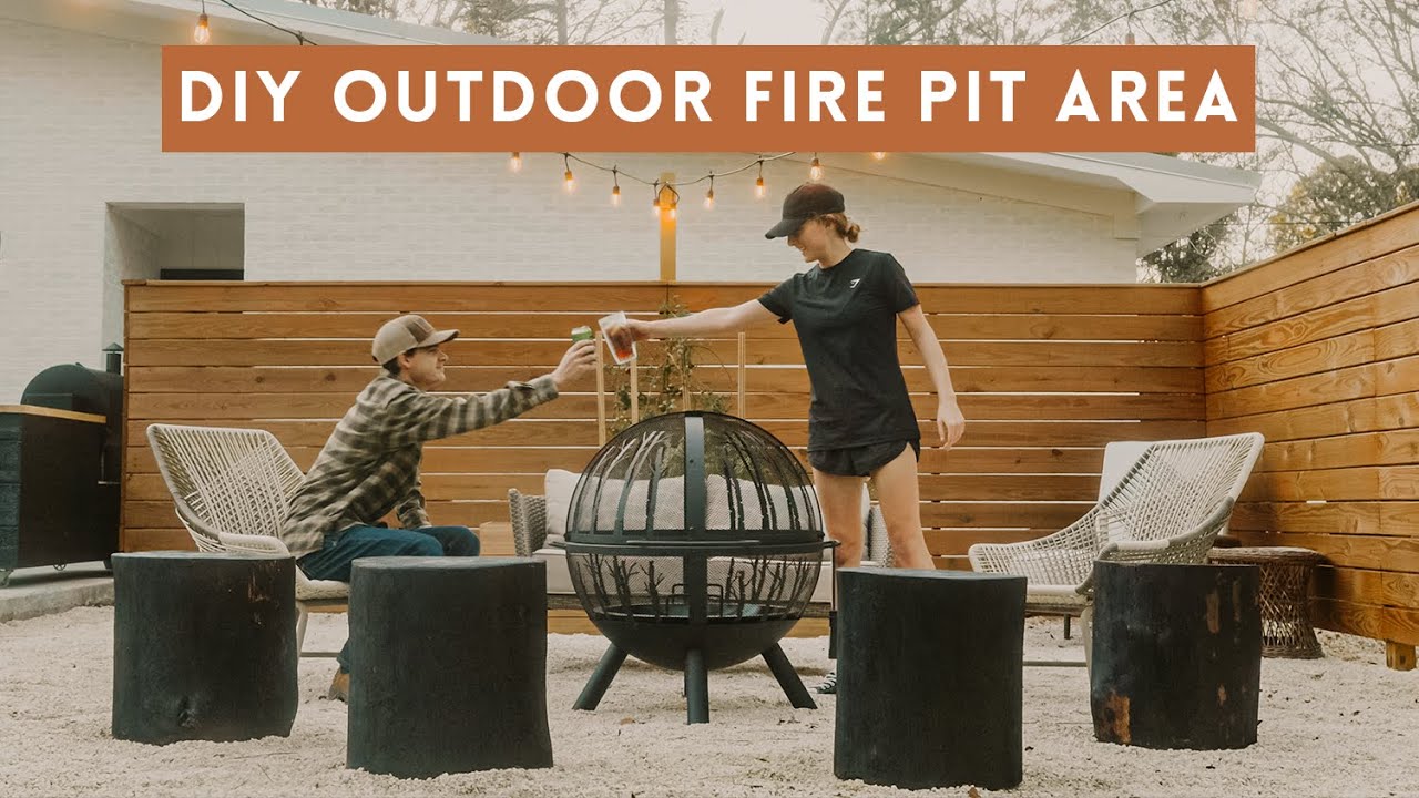 Building Our Backyard Fire Pit Area… Again | We changed our minds!