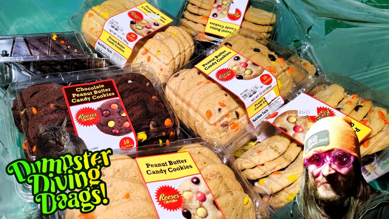 Dumpster Diving For Food Bins Full a Cookies!!!