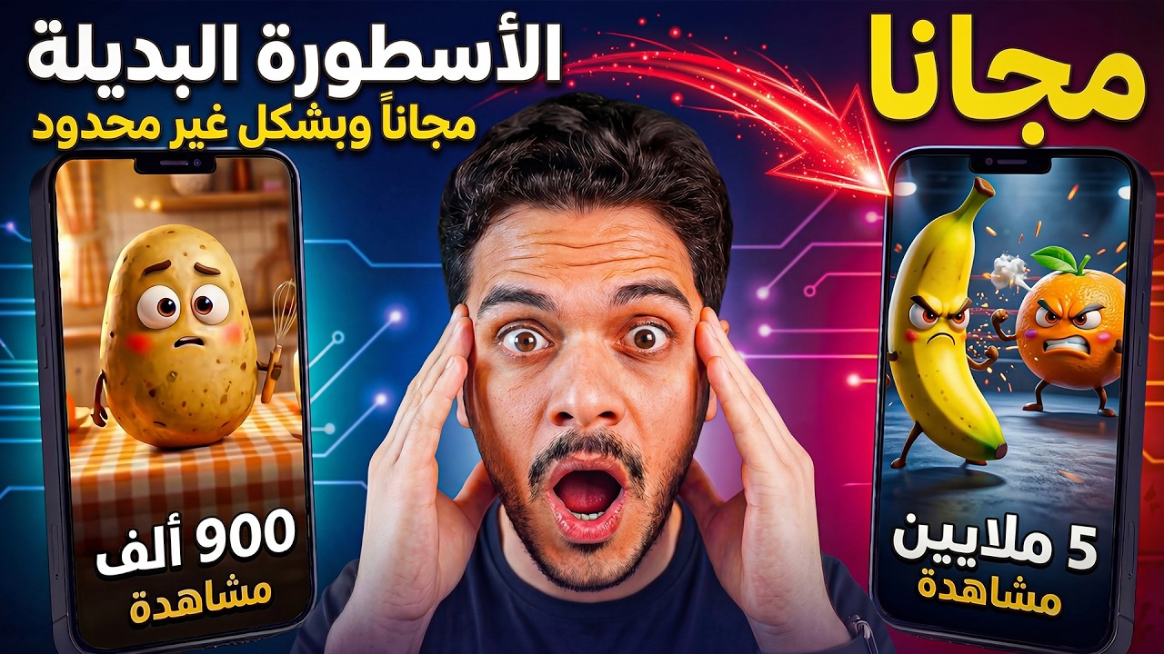 تطبيق مجاني .. بيخليك تستخدم Veo 3 + Grok مجانا وتعمل فيديوهات بالذكاء الاصطناعي من الهاتف