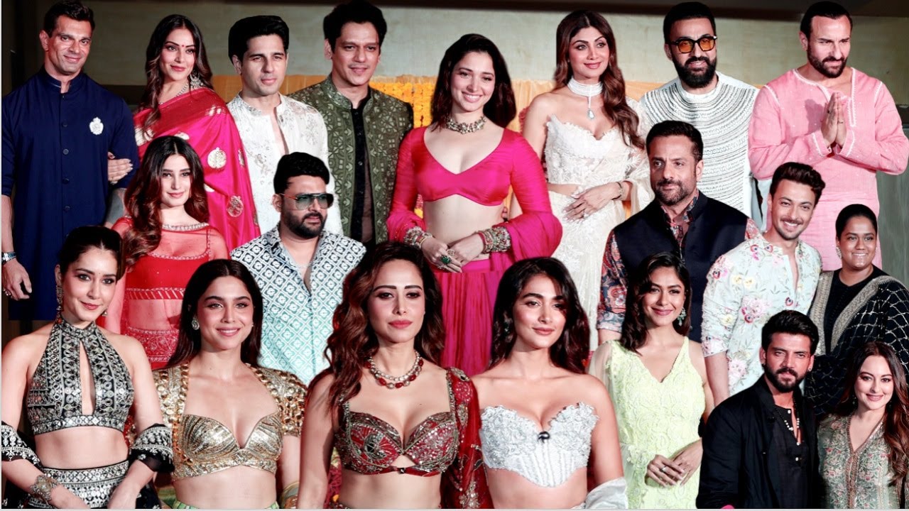 Celebs At Ramesh Taurani Diwali Party 2024 - Tamanna, Shilpa, Siddharth,  Saif, Bipasha, Fardeen