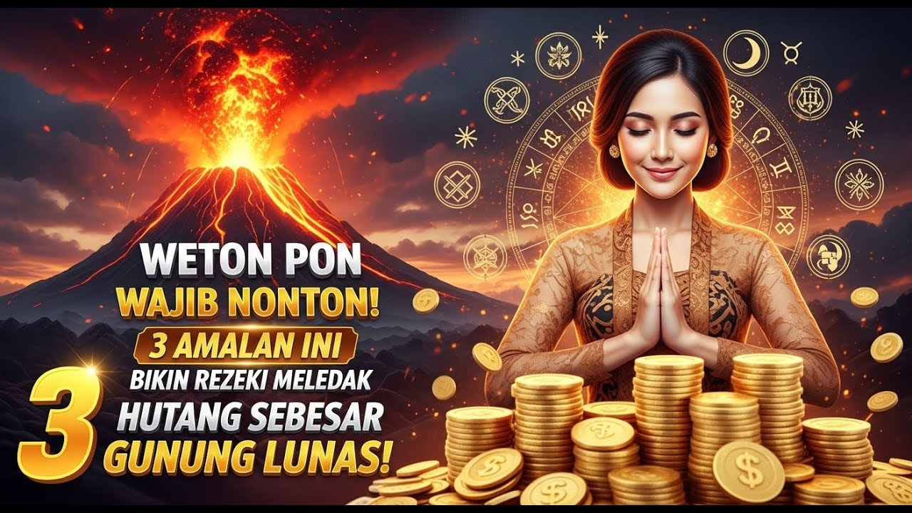 WETON PON WAJIB NONTON! 3 AMALAN INI BIKIN REZEKI MELEDAK, HUTANG GUNUNG LUNAS!