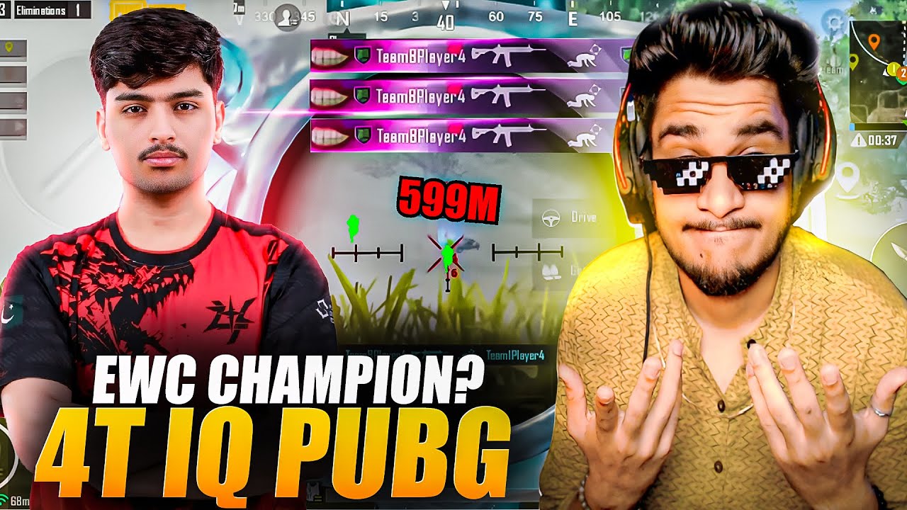 PMWC EWC CHAMPIONS? *4T IQ PUBG* IS THE REAL DESTROYER️&zwj;🔥BEST MOMENTS