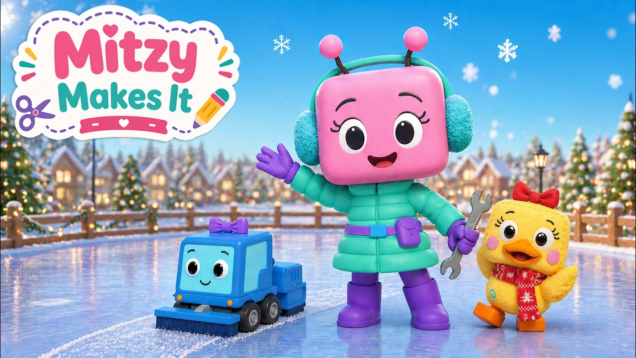 Mitzy Makes It | Christmas Ice Rink Adventure 🎄❄️ Winter STEM Fun for Kids (Full Episode)